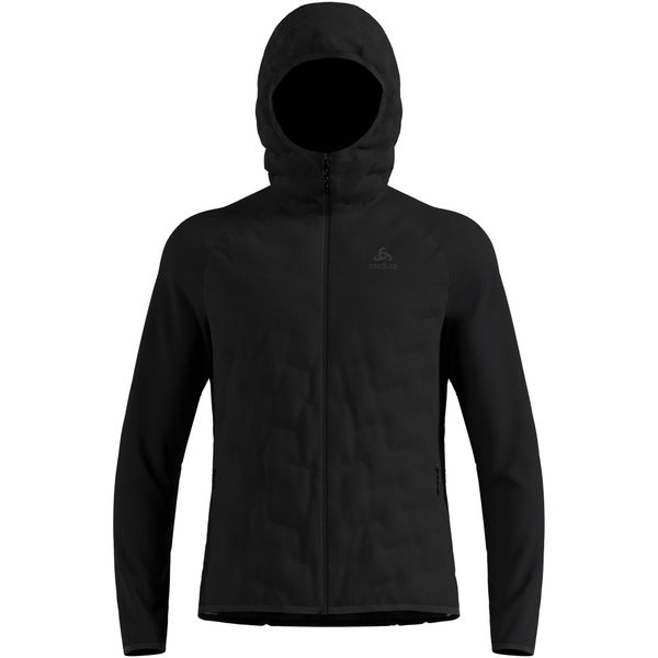 Kurtka hybrydowa męska ODLO Zeroweight Insulator Mid Layer Hoody Full Zip. Czarne kurtki męskie Odlo, na zimę, m, bez wzorów, sportowe, bez ramiączek, bez kaptura. Za 899.99 zł.