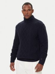 Tommy Hilfiger Golf MW0MW40914 Granatowy Regular Fit. Niebieskie kardigany męskie Tommy Hilfiger, m, bez wzorów, z wełny, bez ramiączek. Za 999.99 zł.