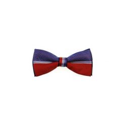 Niebiesko - czerwona mucha z białymi paskami A9. Krawaty i muchy męskie Modini Moda Męska. Za 44.10 zł.