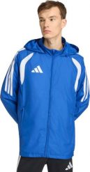 Kurtka męska Adidas Kurtka męska adidas Tiro 26 League Windbreaker niebieska JY9730 2XL. Niebieskie kurtki męskie ADIDAS, m, bez wzorów, bez ramiączek, bez kaptura. Za 279.71 zł.