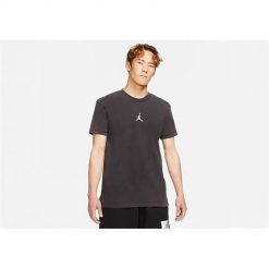 Koszulka sportowa męska Nike Air Jordan Dri-fit. Szare t-shirty sportowe męskie Nike, l, bez wzorów, sportowe, bez ramiączek. Za 202.00 zł.