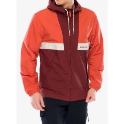 Kurtka przeciwwiatrowa męska Columbia Spire Valley Hooded Windbreaker. Czerwone kurtki softshell męskie Columbia, m, bez wzorów, z softshellu, bez kaptura, trekkingowe. Za 209.99 zł.