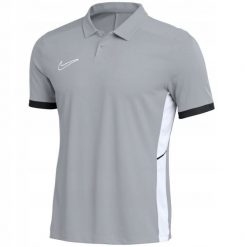 Nike Dri-Fit Academy 25 SS Polo FZ9759-012 szary XXL. Szare koszulki polo męskie Nike, m, bez wzorów, bez kołnierzyka, bez ramiączek. Za 149.19 zł.
