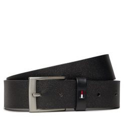 Pasek Męski Tommy Hilfiger. Czarne paski męskie Tommy Hilfiger, bez wzorów. Za 289.99 zł.