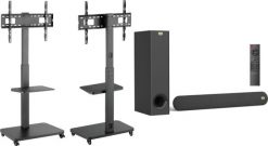 Mozos Mozos MSTV mobilny stojak tv stand do telewizora + Soundbar Cinema. Soundbary Mozos. Za 822.00 zł.