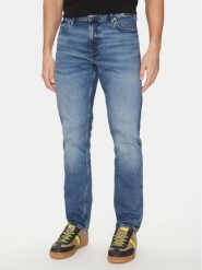 Guess Jeansy M5RAS2 D5KP2 Niebieski Slim Fit. Niebieskie jeansy męskie Guess, z aplikacjami, z bawełny. Za 279.99 zł.