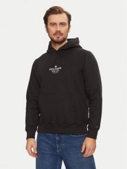 Tommy Hilfiger Bluza MW0MW39050 Czarny Regular Fit. Czarne bluzy nierozpinane męskie Tommy Hilfiger, m, bez wzorów, z bawełny, bez ramiączek, bez kaptura. Za 259.99 zł.