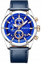 Zegarek Giewont Zegarek Męski Giewont Chronograph Sapphire Srebrno Niebieski GW8810-A2. Niebieskie zegarki męskie Giewont. Za 221.20 zł.