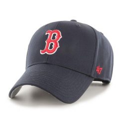 Czapka z daszkiem męska do baseballu Brand `47 Boston Red Sox granatowa. Niebieskie czapki męskie 47 Brand, bez wzorów. Za 139.00 zł.