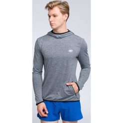 Bluza treningowa męska BLMF003 - ciepły jasny szary. Bluzy rozpinane męskie marki 4f. W wyprzedaży za 149.99 zł.