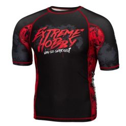 Koszulka Męska Rashguard MMA na Siłownię EXTREME HOBBY WHY SO SERIOUS. Czarne bielizna termoaktywna męska EXTREME HOBBY, m, bez wzorów, z bawełny, bez ramiączek, do biegania. Za 199.00 zł.