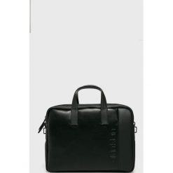 Calvin Klein - Torba. Szare torby na laptopa męskie Calvin Klein, w paski, z materiału. Za 579.90 zł.