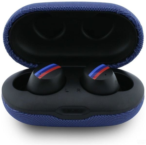 Bezprzewodowe słuchawki dokanałowe Bluetooth TWS BMW M Metal Logo ENC niebieski. Niebieskie słuchawki bluetooth BMW. Za 148.53 zł.
