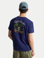 Polo Ralph Lauren T-Shirt 710B14586001 Granatowy Classic Fit. Niebieskie koszulki polo męskie Polo Ralph Lauren, l, bez wzorów, z bawełny, bez kołnierzyka, bez ramiączek. Za 749.99 zł.