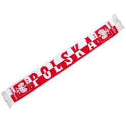 Szalik Reprezentacji Polski. Białe szaliki męskie PIKO SPORT, bez wzorów, z poliesteru, sportowe. Za 39.99 zł.