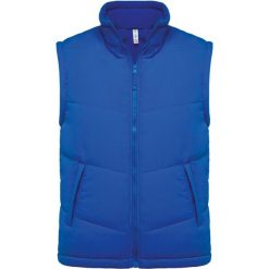 Kurtka puchowa bez rękawów Kariban Doublé Polaire. Niebieskie kurtki męskie KARIBAN, m, bez wzorów, z puchu, bez ramiączek, bez kaptura. Za 226.50 zł.