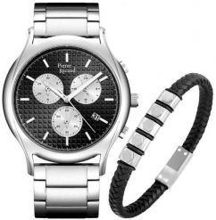 Zegarek męski Pierre Ricaud P91099.5114CH619.5.BL srebrny. Szare zegarki męskie Pierre Ricaud, srebrne. Za 530.00 zł.