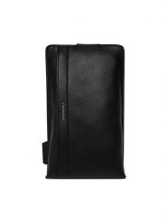 Calvin Klein Saszetka Raised Square Sling LV04D3271G Czarny. Czarne saszetki męskie Calvin Klein, bez wzorów, ze skóry. Za 209.99 zł.