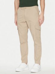 Only & Sons Spodnie materiałowe 22025431 Beżowy Tapered Fit. Brązowe spodnie na co dzień męskie Only & Sons, bez wzorów, z bawełny. Za 179.99 zł.
