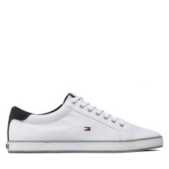 Tenisówki Tommy Hilfiger. Białe trampki męskie Tommy Hilfiger, bez wzorów, bez zapięcia. Za 189.99 zł.