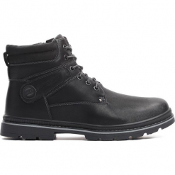 Czarne Trapery Hear Me Now. Czarne buty zimowe męskie marki Born2be, ze skóry. Za 149.99 zł.
