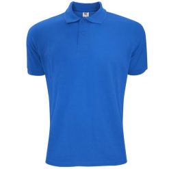 Męska Koszulka Polo Z Krótkim Rękawem. Niebieskie koszulki polo męskie SG, m, bez wzorów, bez kołnierzyka, bez ramiączek. Za 66.99 zł.