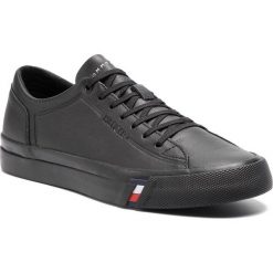 Sneakersy TOMMY HILFIGER - Corporate Leather Sneaker FM0FM02089 Black 990. Buty sportowe na co dzień męskie marki Tommy Hilfiger. W wyprzedaży za 409.00 zł.