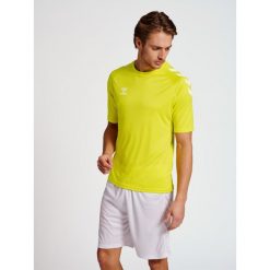 Koszulka sportowa męska Hummel Core XK Poly T-Shirt S/S. Żółte t-shirty sportowe męskie HUMMEL, m, bez wzorów, sportowe, bez ramiączek. Za 122.50 zł.