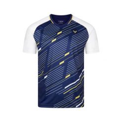 Koszulka sportowa unisex VICTOR T-43100 B. Niebieskie t-shirty sportowe męskie Victor, s, bez wzorów, sportowe, bez ramiączek. Za 129.99 zł.