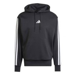 Bluza Adidas Sport M 3S Fl Hd Dorosłych. Czarne bluzy bez kaptura męskie ADIDAS, m, bez wzorów, bez kaptura. Za 197.00 zł.