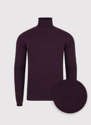 PAKO LORENTE - Golf męski w fioletowym kolorze. Fioletowe swetry męskie Pako Lorente, bez wzorów, z nylonu, bez kołnierzyka, bez ramiączek. Za 119.99 zł.