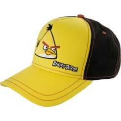 Żółta Czapka Angry Birds - Ikoniczny Projekt dla Fanów. Czarne czapki męskie ANGELBIRD, bez wzorów, z bawełny, eleganckie. Za 168.99 zł.