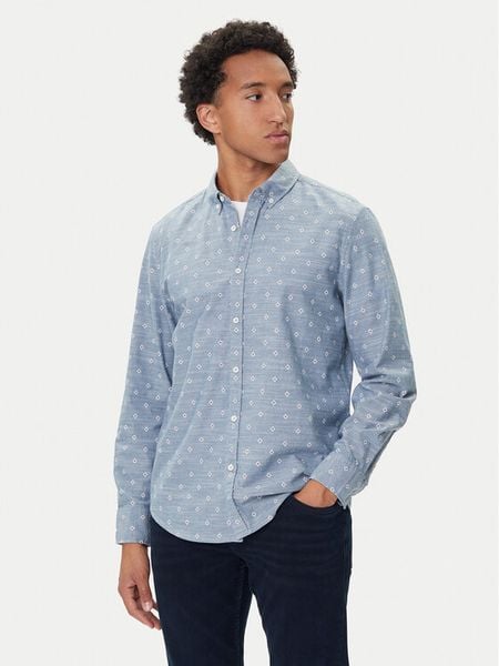 Mustang Koszula Elmore 1016948 Błękitny Regular Fit. Niebieskie koszule męskie Mustang, m, bez wzorów, z bawełny, bez kołnierzyka, bez ramiączek. Za 219.99 zł.