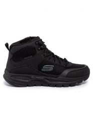 Skechers Trapery Woodrock 51705/BBK Czarny. Czarne buty zimowe męskie Skechers, bez wzorów, z materiału, bez obcasa, bez zapięcia. Za 374.67 zł.