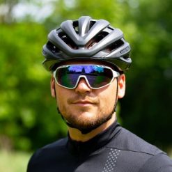 Okulary przeciwsłoneczne Lynx Ventoux QA0707A. Białe okulary przeciwsłoneczne męskie Lynx, bez wzorów, sportowe. Za 168.65 zł.