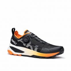 Buty trialowe trekkingowe męskie Aku Furiosa BOA Gore-tex Vibram. Czarne buty do biegania męskie Aku, bez wzorów, z gore-texu, bez zapięcia, wspinaczkowe, gore-tex. Za 399.00 zł.