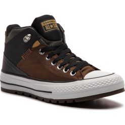 Trampki CONVERSE - Ctas Street Boot Hi 161469C Chestnut Brown/Black. Brązowe trampki męskie Converse, z gumy, street. W wyprzedaży za 269.00 zł.