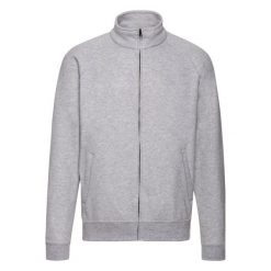 Męska Klasyczna Bluza Dresowa. Szare bluzy nierozpinane męskie Fruit of the Loom, m, bez wzorów, z dresówki, klasyczne, bez ramiączek, bez kaptura. Za 115.99 zł.