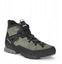 Buty trekkingowe męskie Aku M'S ROCK DFS MID GTX, green, 41. Zielone buty trekkingowe męskie Aku, bez wzorów, bez zapięcia. Za 722.06 zł.