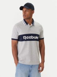 Reebok Polo Arter RK25548CCM Szary Regular Fit. Szare koszulki polo męskie Reebok, m, bez wzorów, z bawełny, bez kołnierzyka, bez ramiączek. Za 149.99 zł.