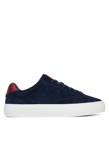 Tommy Hilfiger Sneakersy Premium Dress Cupsole FM0FM05573 Granatowy. Niebieskie buty sportowe na co dzień męskie Tommy Hilfiger, m, bez wzorów, ze skóry, bez ramiączek, bez kaptura. Za 409.99 zł.