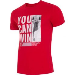 T-shirt męski TSM017 - ciemna czerwień. T-shirty męskie marki 4f. W wyprzedaży za 49.99 zł.