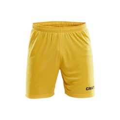 Szorty Craft squad solid wb. Żółte szorty sportowe męskie Craft, bez wzorów, sportowe. Za 112.50 zł.