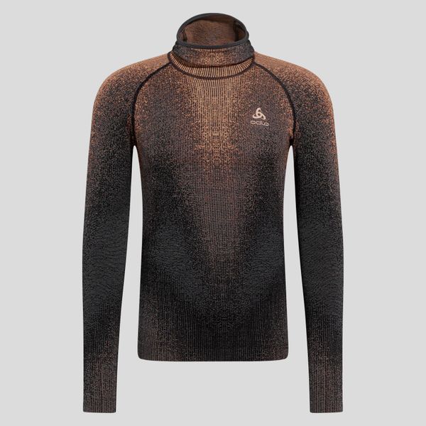 Bluza termoaktywna męska Odlo Blackcomb Eco BL Top Facemask LS. Brązowe bielizna termoaktywna męska Odlo, m, bez wzorów, sportowe, bez ramiączek, bez kaptura. Za 361.99 zł.