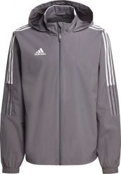Adidas Bluza męska adidas Tiro 21 Allweather szara GM7389. Szare bluzy nierozpinane męskie ADIDAS, m, bez wzorów, bez ramiączek, bez kaptura. Za 227.76 zł.
