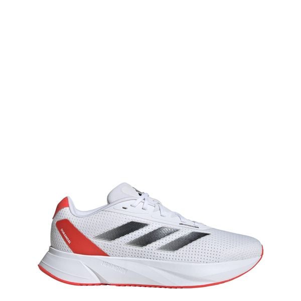 Buty do biegania dla dorosłych Adidas Duramo SL. Białe buty do biegania męskie ADIDAS, bez wzorów, z materiału, bez zapięcia, do biegania. W wyprzedaży za 239.20 zł.