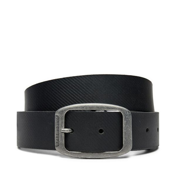 Pasek Męski Pepe Jeans. Czarne paski męskie Pepe Jeans, bez wzorów, z jeansu. Za 149.99 zł.