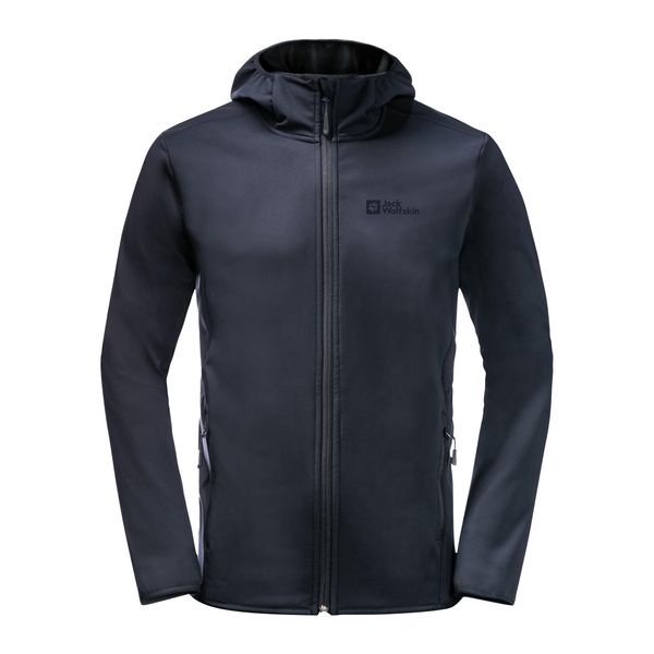 Kurtka softshell męska Jack Wolfskin Bornberg Hoody. Niebieskie kurtki męskie Jack Wolfskin, m, bez wzorów, z softshellu, bez kaptura, trekkingowe. Za 546.95 zł.