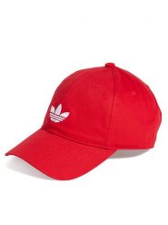 Adidas Czapka z daszkiem adicolor Classic Trefoil JC6026 Czerwony. Czerwone czapki męskie ADIDAS, bez wzorów, z bawełny. Za 69.99 zł.