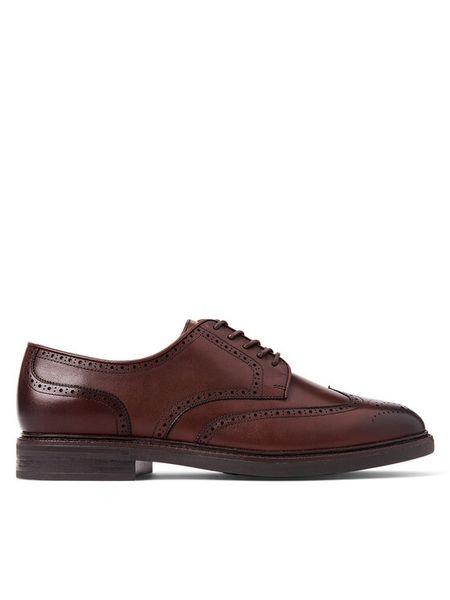 Polo Ralph Lauren Półbuty 803955640003 Brązowy. Brązowe eleganckie półbuty męskie Polo Ralph Lauren, ze skóry, wizytowe, bez obcasa, bez zapięcia. Za 579.99 zł.